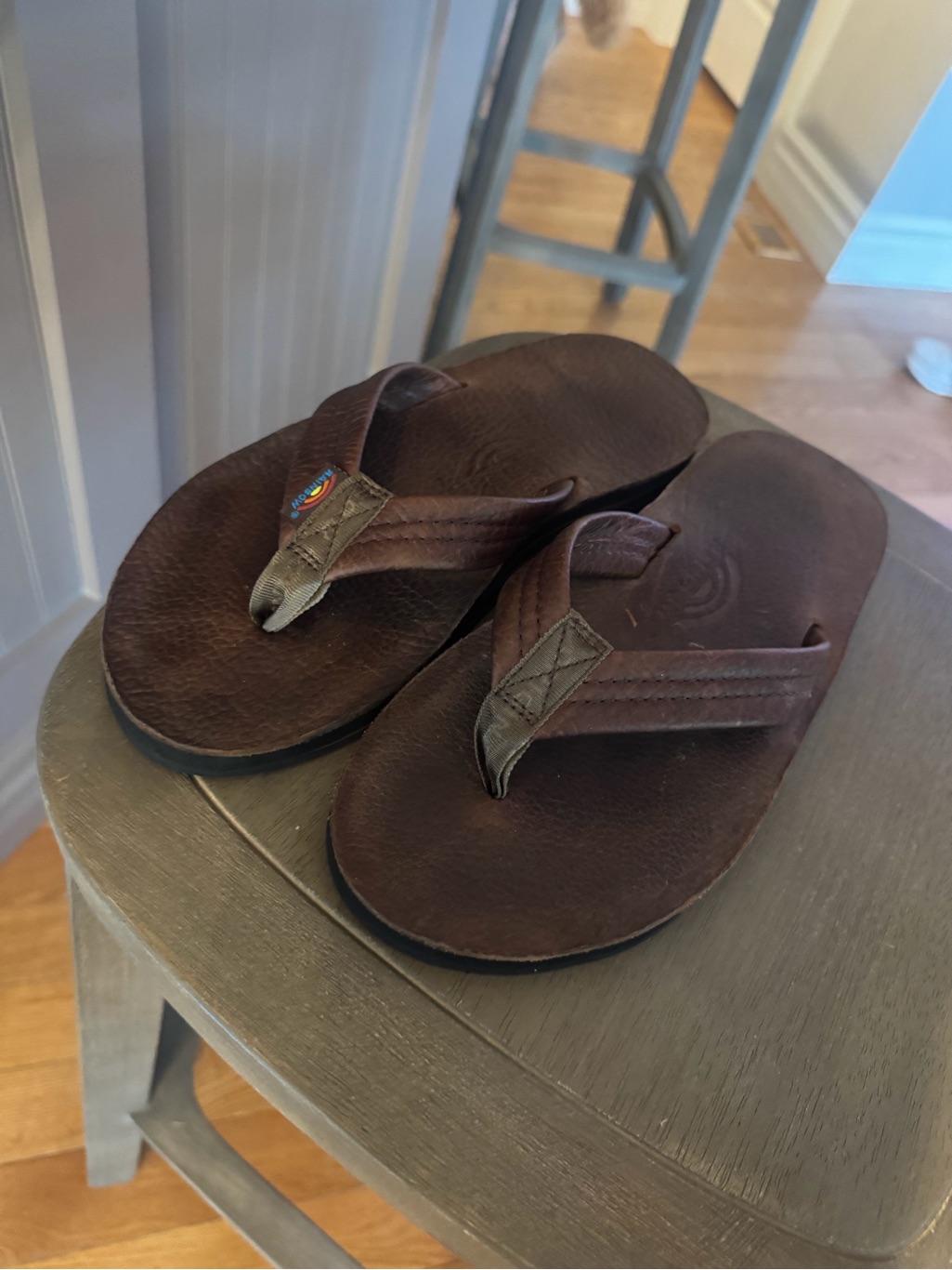 Rainbow Sandals Ladies Luxury Leather - Double Layer Arch Support With 1" Stra